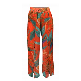 Lily Orange Slit Beach Pants